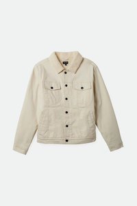 Builders Cable Lined Trucker Jacket - Natural