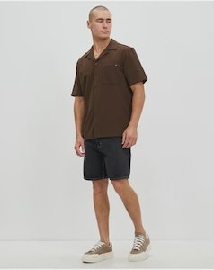 Lee Holiday Shirt - Gridlock Brown