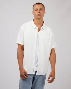 Textured SS Shirt - White