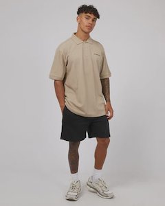 Clothing: Essential Polo - Oatmeal