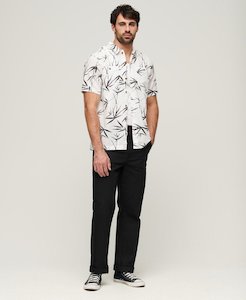 S/S Beach Shirt - Optic Bamboo