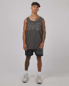 Link Singlet - Washed Black