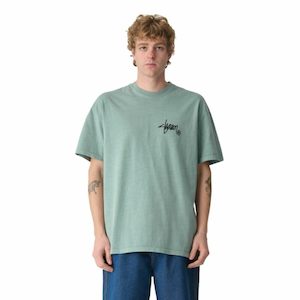 Shawn Script Tee - Washed Sage