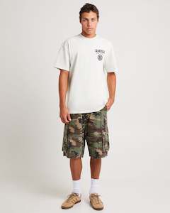 Clothing: Combo Platter Tee - Washed White