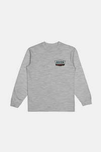 Regal L/S Top - Heather Grey/Navy/Brown