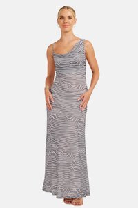 Vera Maxi Dresss - Retro Zebra