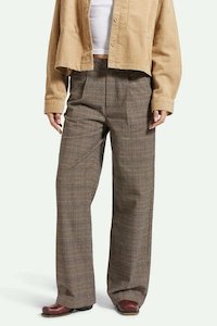 Ludlow Trouser Pant - Brown/Cream Houndstooth