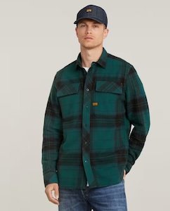 Clothing: CPO Regular Shirt L/S - Bright Billet Green Luke Check