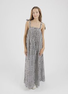 Bowie Dress - Black/White