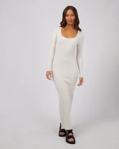 Hazel Long Sleeve Maxi Dress - Oat