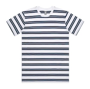 5044 Classic Stripe Tee - White/Navy