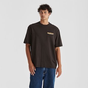 Clothing: Editorial Slacker Tee - Worn Black