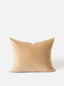 Velvet Cushion Cover in Butter