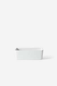 Porcelain Rectangular Dish - White