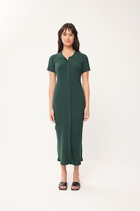 Tennis Button Maxi Dress