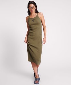 Rib Singlet Midi Dress