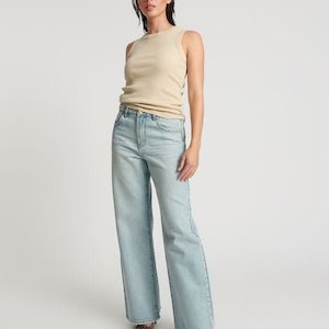 Jackson Mid Waist Wide Leg Jeans