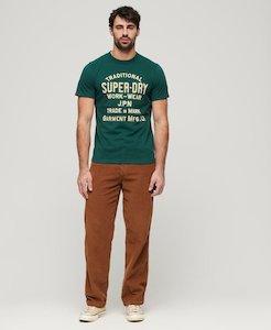 Clothing: Workwear Flock Graphic Tee - Bengreen Marle