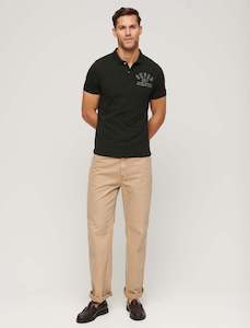 Applique Classic Fit Polo - Good Olive