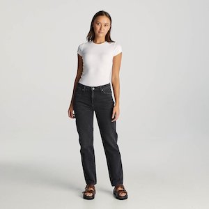 Clothing: Mid Tori Slim Straight Jean - After Dark