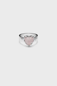 Clothing: Love Claw Ring - Rose Quartz