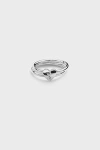 Micro Heart Broken Ring Set