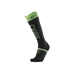 Alpine Clothing: Sidas Ski Ultrafit Socks Unisex - Black/Hi-Viz Yellow