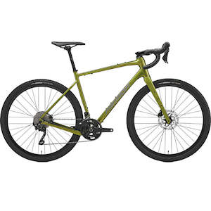 Gravel Bikes: Merida Silex 400 Gravel Bike - Fall Green (Grey/Black)