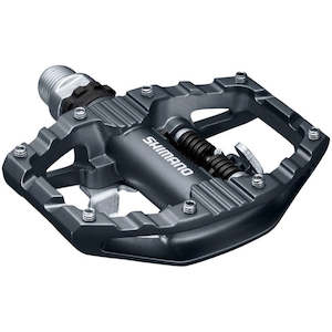 Pedals: Shimano PD-EH500 SPD/Flat Pedals Black