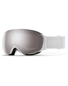 Bicycle and accessory: Smith I/O Mag - White Vapor/ChromaPop Sun Platinum Mirror 13% VLT / ChromaPop Storm Blue Sensor Mirror 55% VLT