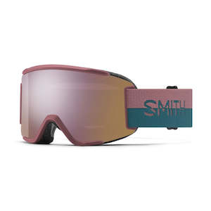 Bicycle and accessory: Smith Squad S - Chalk Rose Split/ChromaPop Everyday Rose Gold Mirror 22% VLT / Clear