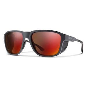 Bicycle and accessory: Smith Embark - Matte Slate ChromaPop Glacier Photochromic Copper Red Mirror VLT 7 - 45%