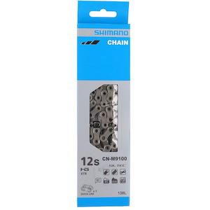 Bicycle and accessory: Shimano CN-M9100 MTB Chain 12-Speed XTR w/Quick Link