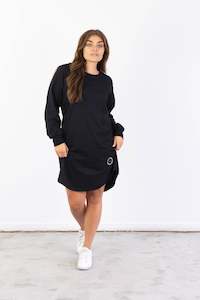 Clothing: BASIC LONGSLEEVE DRESS BLACK