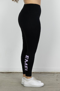 Clothing: NEO ACTIVEWEAR TIGHTS BLACK/PURPLE