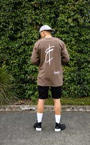 NEWPORT LONGSLEEVE TEE BROWN