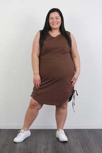 Clothing: *EVERLY SINGLET DRESS BROWN