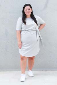 Clothing: *SADIE SIDE KNOT DRESS GREY