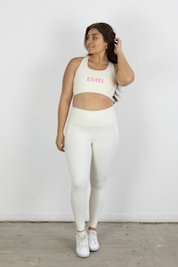 NEO ACTIVEWEAR BRA ECRU/PINK