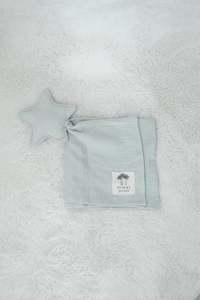 Star Comforter Pale Blue