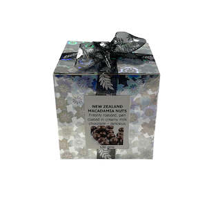 Chocolate: Milk chocolate coated macadamia nut gift box