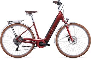 Bicycle and accessory: Cube Ella Ride Hybrid 400 2022 - Auburn 'n' Salmon