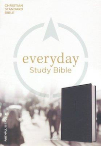 CSB Everyday Study Bible Charcoal Imitation Leather by Holman. Christian Resource Centre