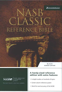 NASB Classic Reference Bonded Leather Black by Classic Ref Staff. Christian Resource Centre