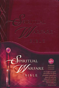 Spiritual Warfare Bible: Modern English Version (MEV), Leather, imitation by Cha…