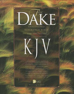 KJV Bible Dakes Easy To Read Bonded Leather Black by Dake. Christian Resource Centre