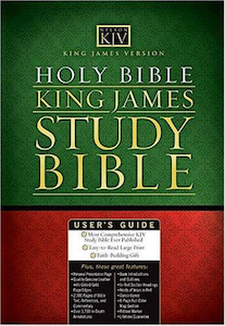 King James Study Bible (Burgundy, Bonded Leather) by Thomas Nelson. Christian Re…