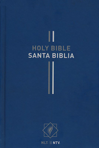 Books: Biblia Bilingue NLT/NTV, Enc. Dura Azul Spanish-English (NLT/NTV Bilingual Bible, Hardcover, Blue). Christian Resource Centre