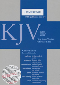 Books: KJV Cameo Reference Edition KJ455: XR Brown Calfskin Leather (Leather / fine binding) by Cambridge Bibles. Christian Resource Centre