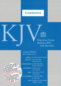 Books: KJV Cameo Reference Bible, Goatskin by Cambridge Bibles. Christian Resource Centre